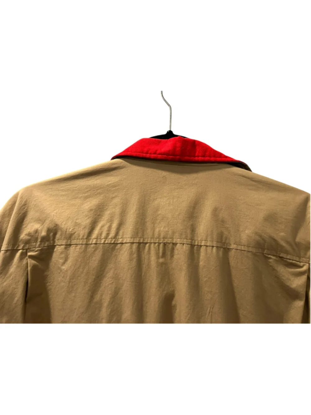 Vintage 80s Polo Ralph Lauren Uni Crest Harrington Drizzler Jacket Khaki Red L